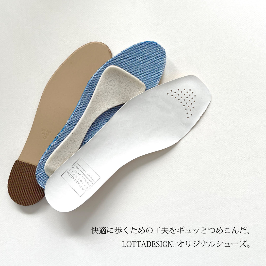 快適に歩くための工夫をギュッとつめこんだ、LOTTADESIGN.オリジナルシューズ。
