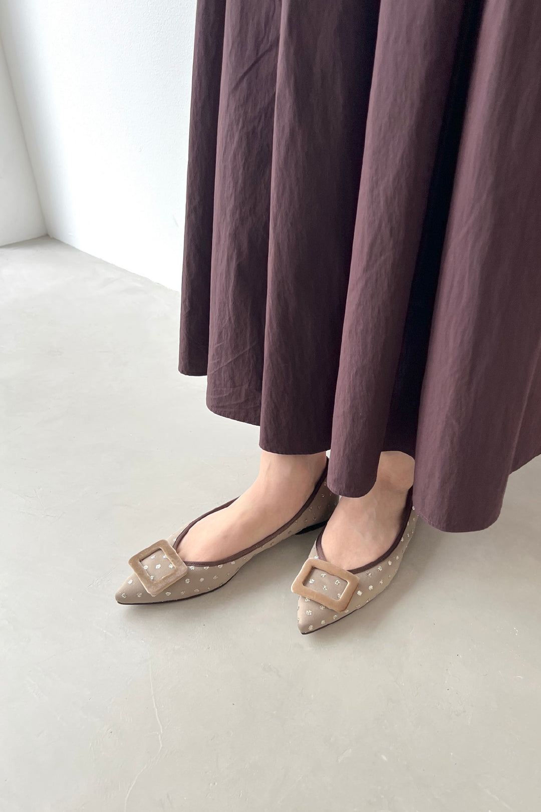 ロッタデザイン ポインテッドフラットバレエ made in japan｜LOTTADESIGN.