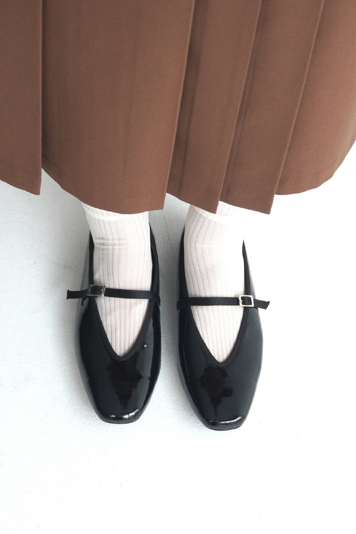 【NOLDE.R】 Vカットストラップバレエ  晴雨兼用（受注商品）