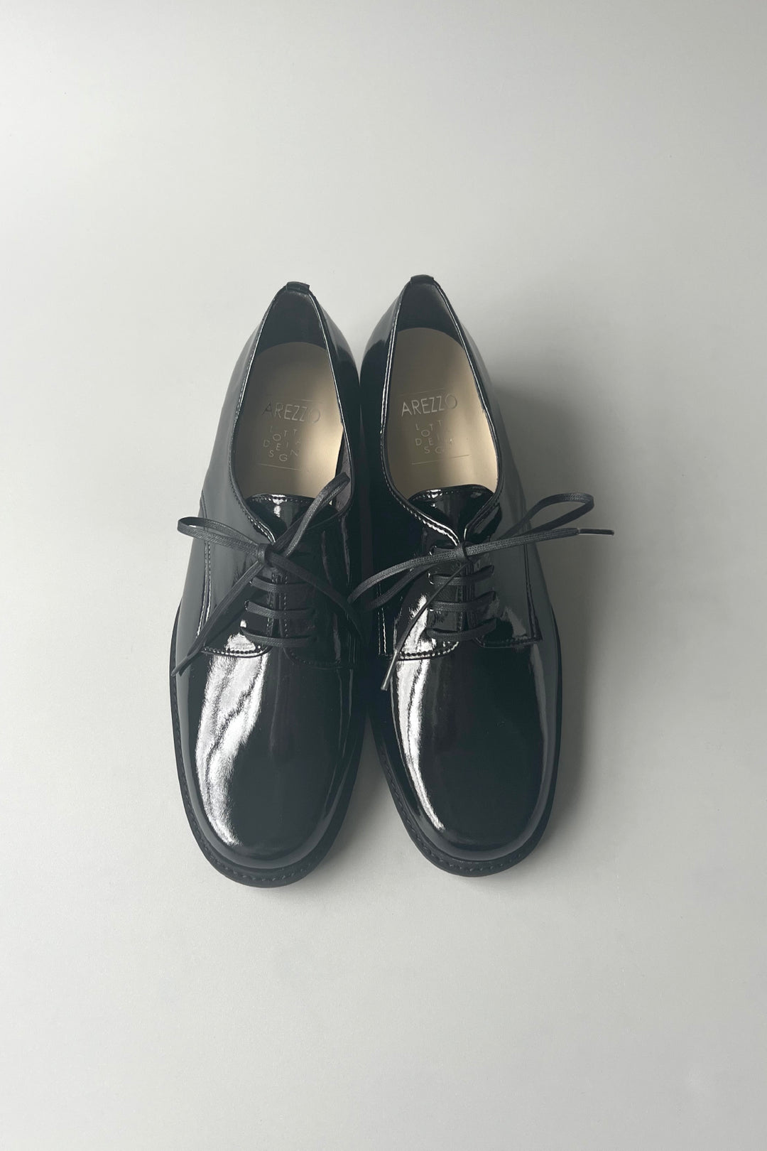 レースアップシューズ ブラック 日本製｜LOTTADESIGN.×AREZZO