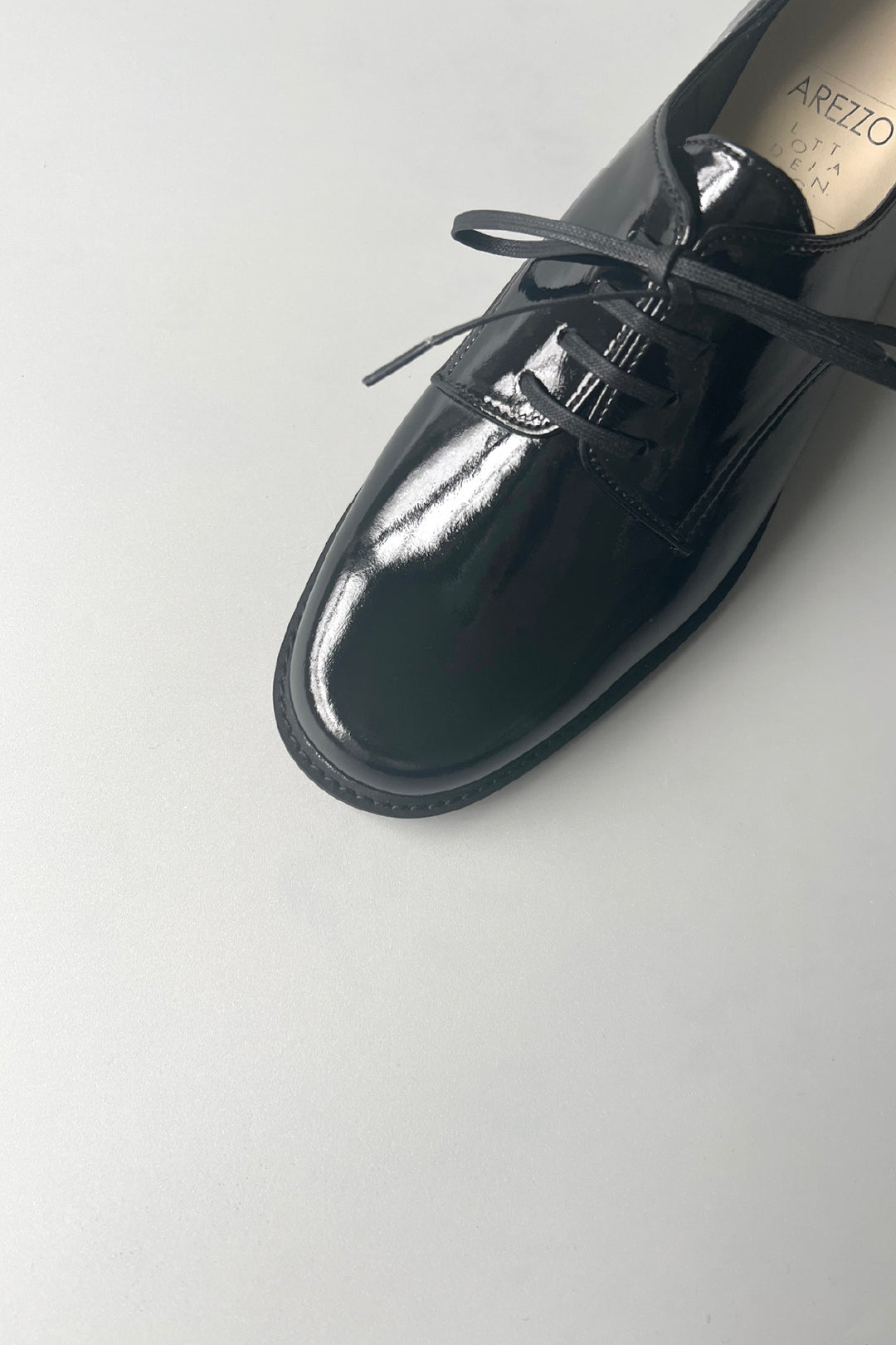 レースアップシューズ ブラック 日本製｜LOTTADESIGN.×AREZZO