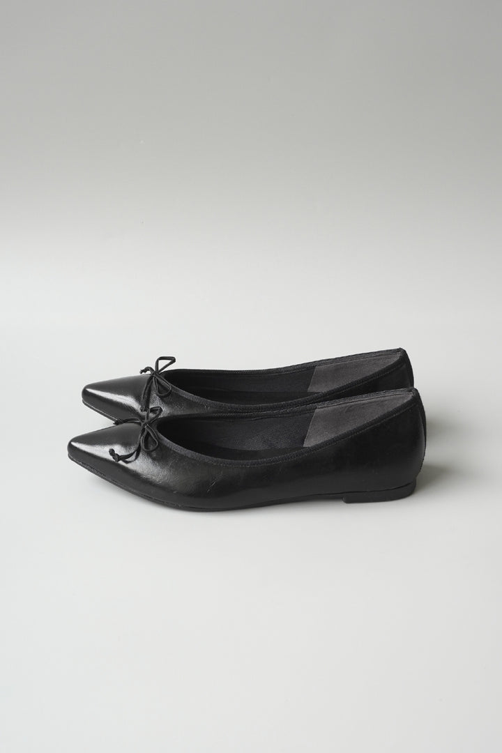 【CLOUDY】Ribbon Ballet Pointed All-Weather Flats (Made-to-Order)