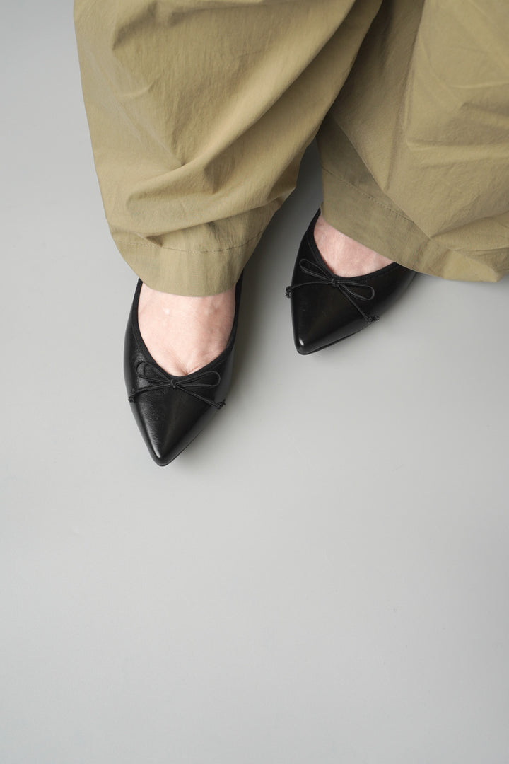 【CLOUDY】Ribbon Ballet Pointed All-Weather Flats (Made-to-Order)