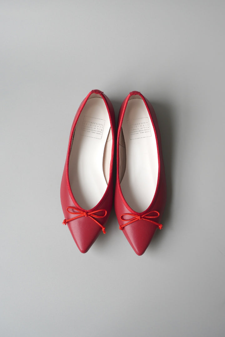 【CLOUDY】Ribbon Ballet Pointed All-Weather Flats (Made-to-Order)