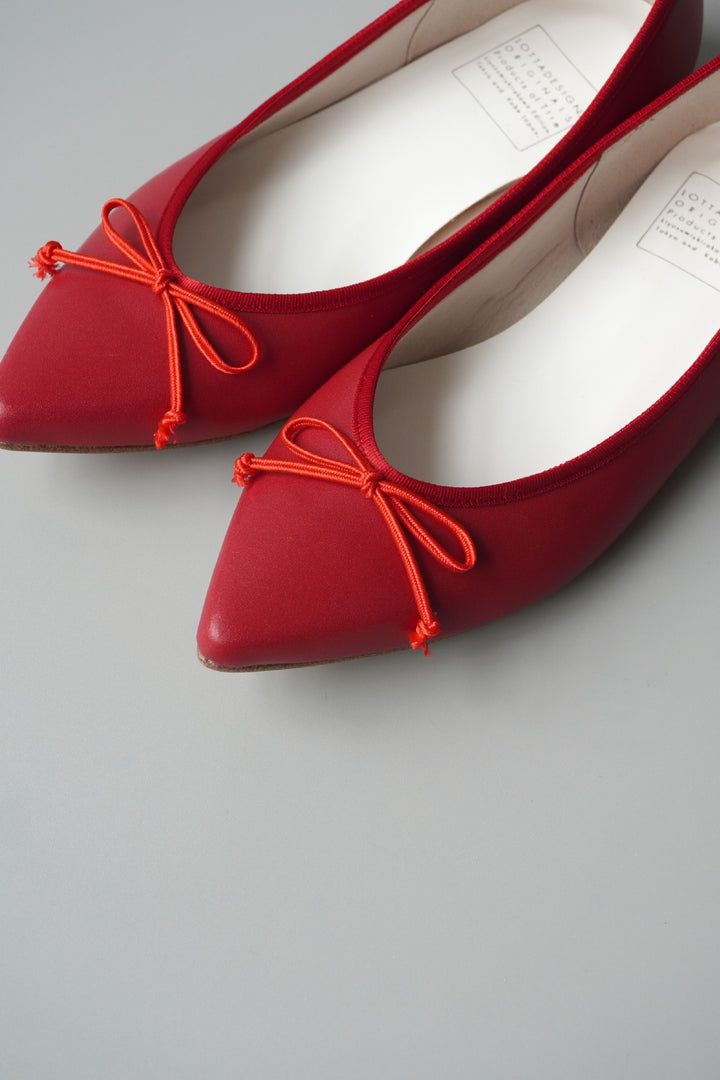 【CLOUDY】Ribbon Ballet Pointed All-Weather Flats (Made-to-Order)