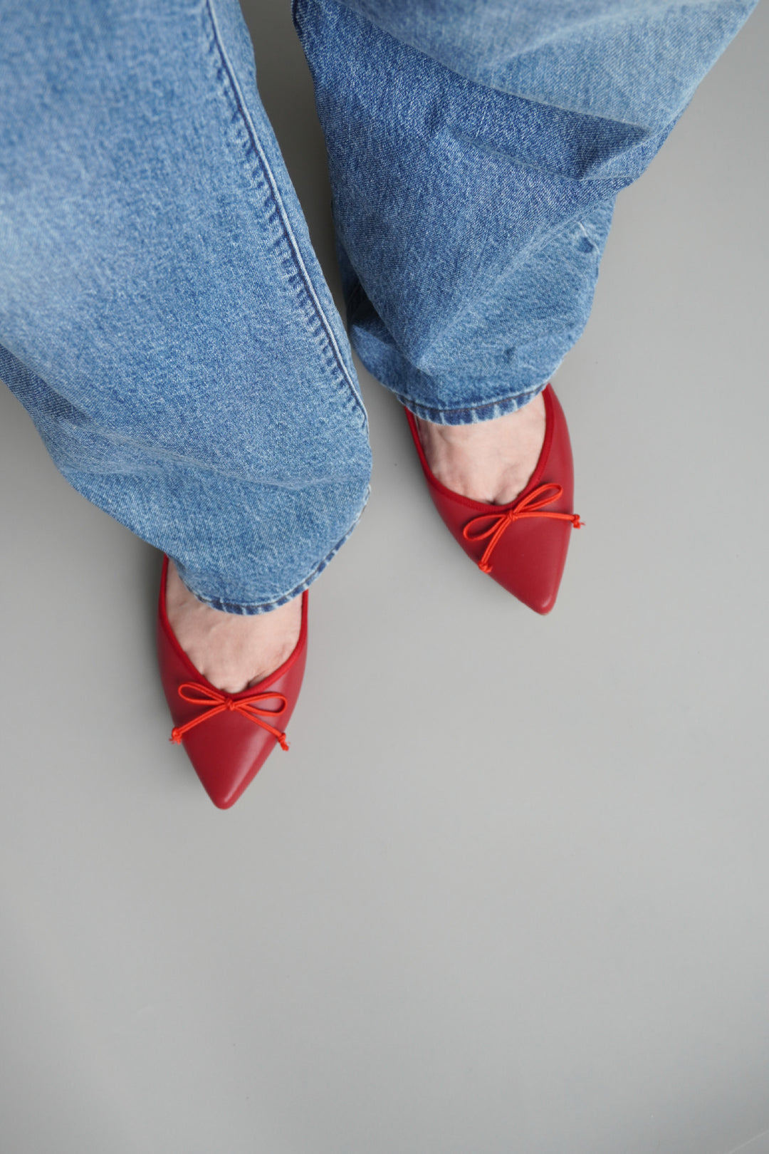 【CLOUDY】Ribbon Ballet Pointed All-Weather Flats (Made-to-Order)