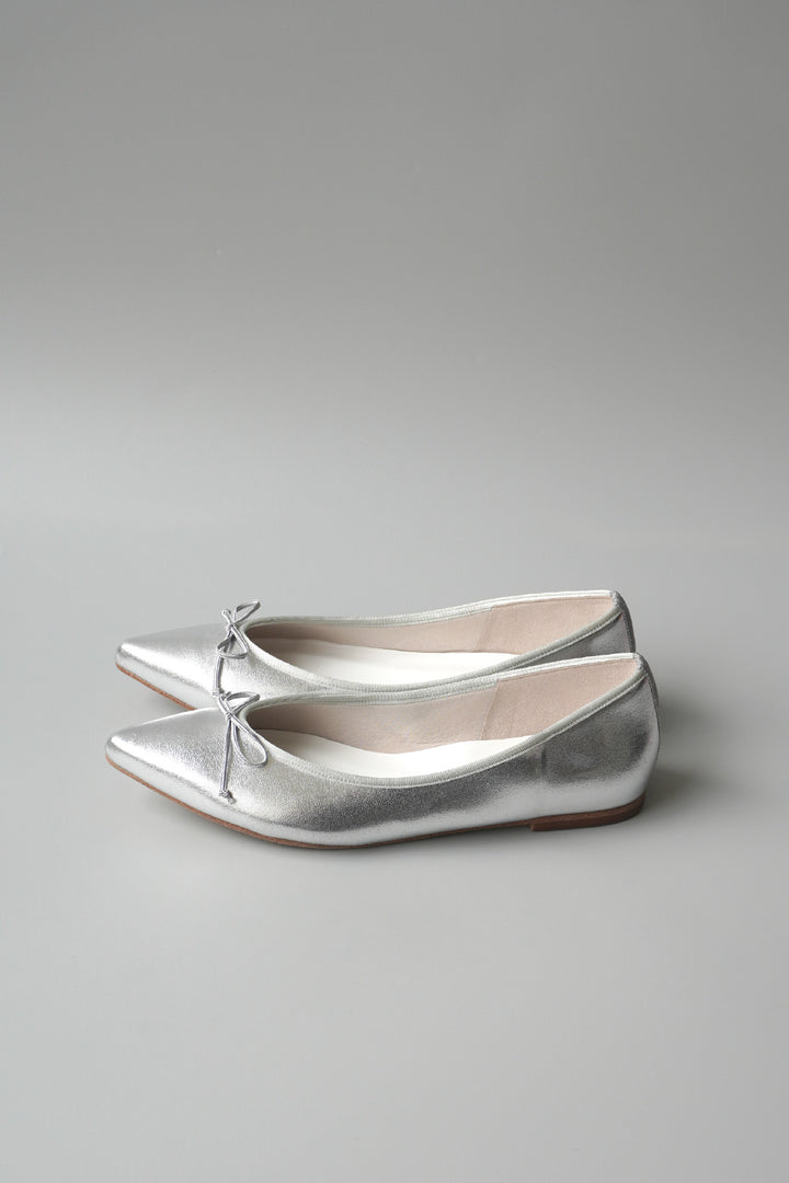 【CLOUDY】Ribbon Ballet Pointed All-Weather Flats (Made-to-Order)