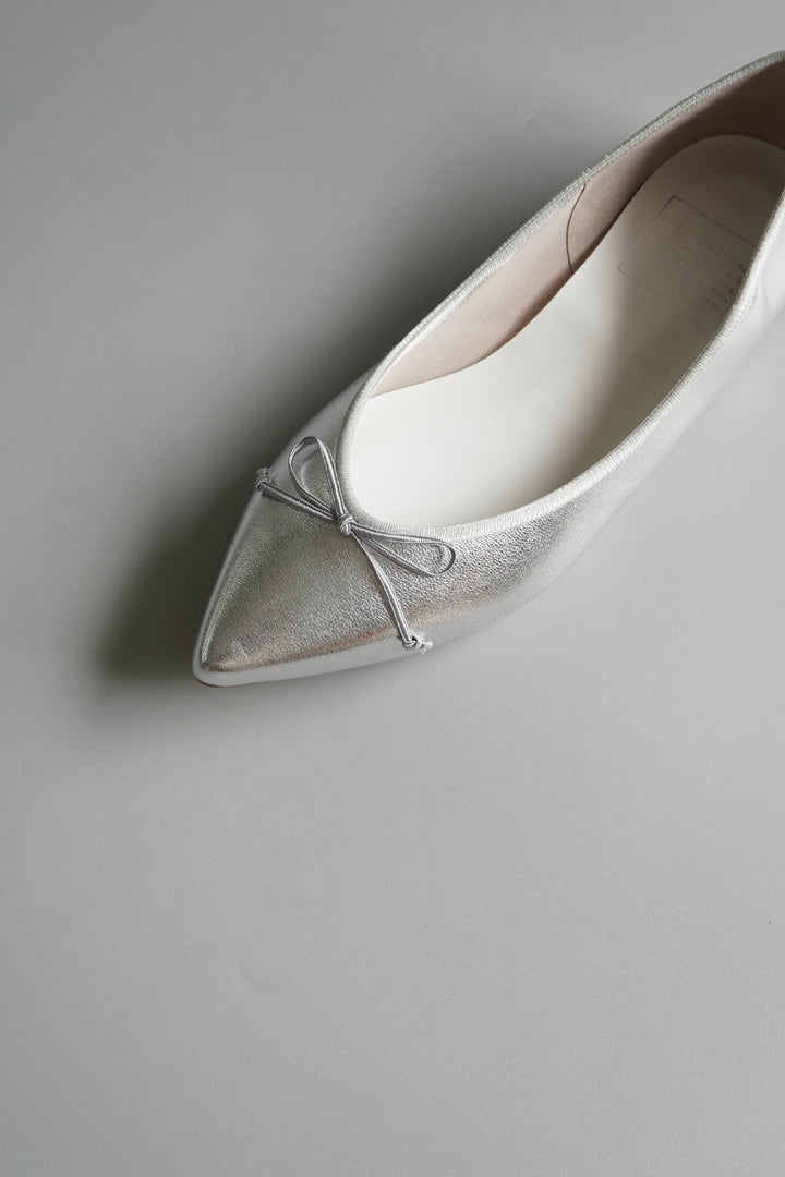 【CLOUDY】Ribbon Ballet Pointed All-Weather Flats (Made-to-Order)