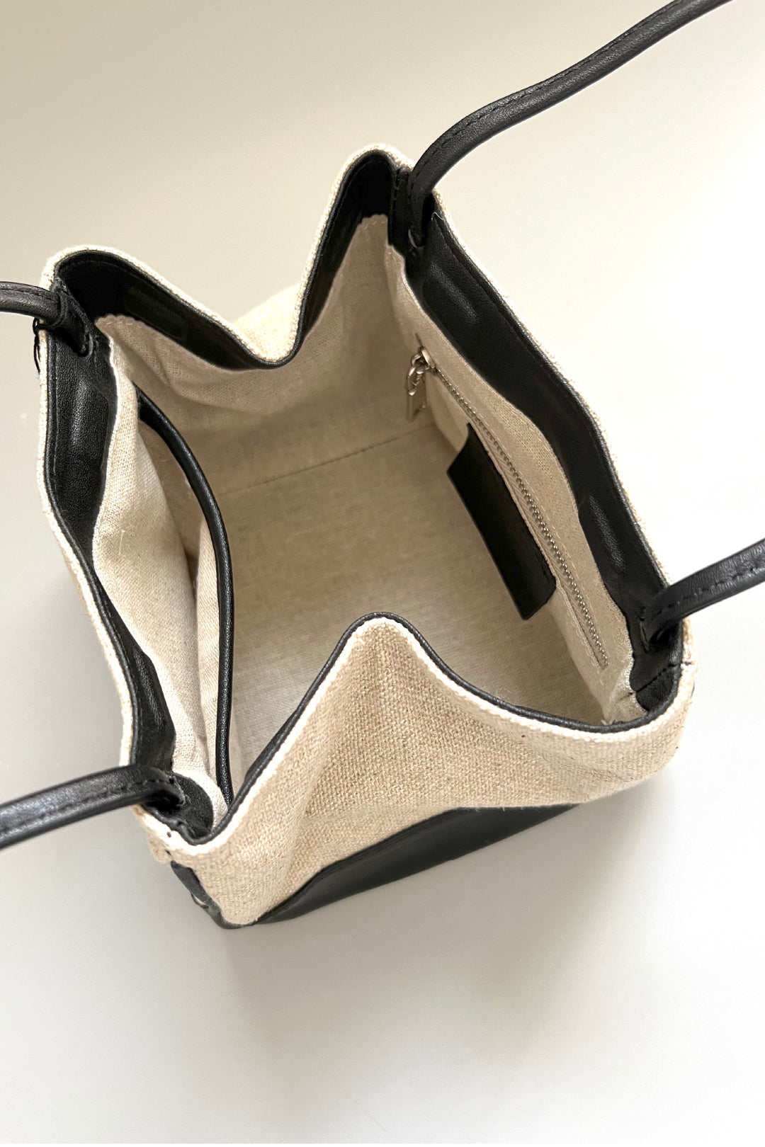 ブラック キャンバス レザー バッグ LOTTA.s Choice］SELECT BAG / LOTTADESIGN.