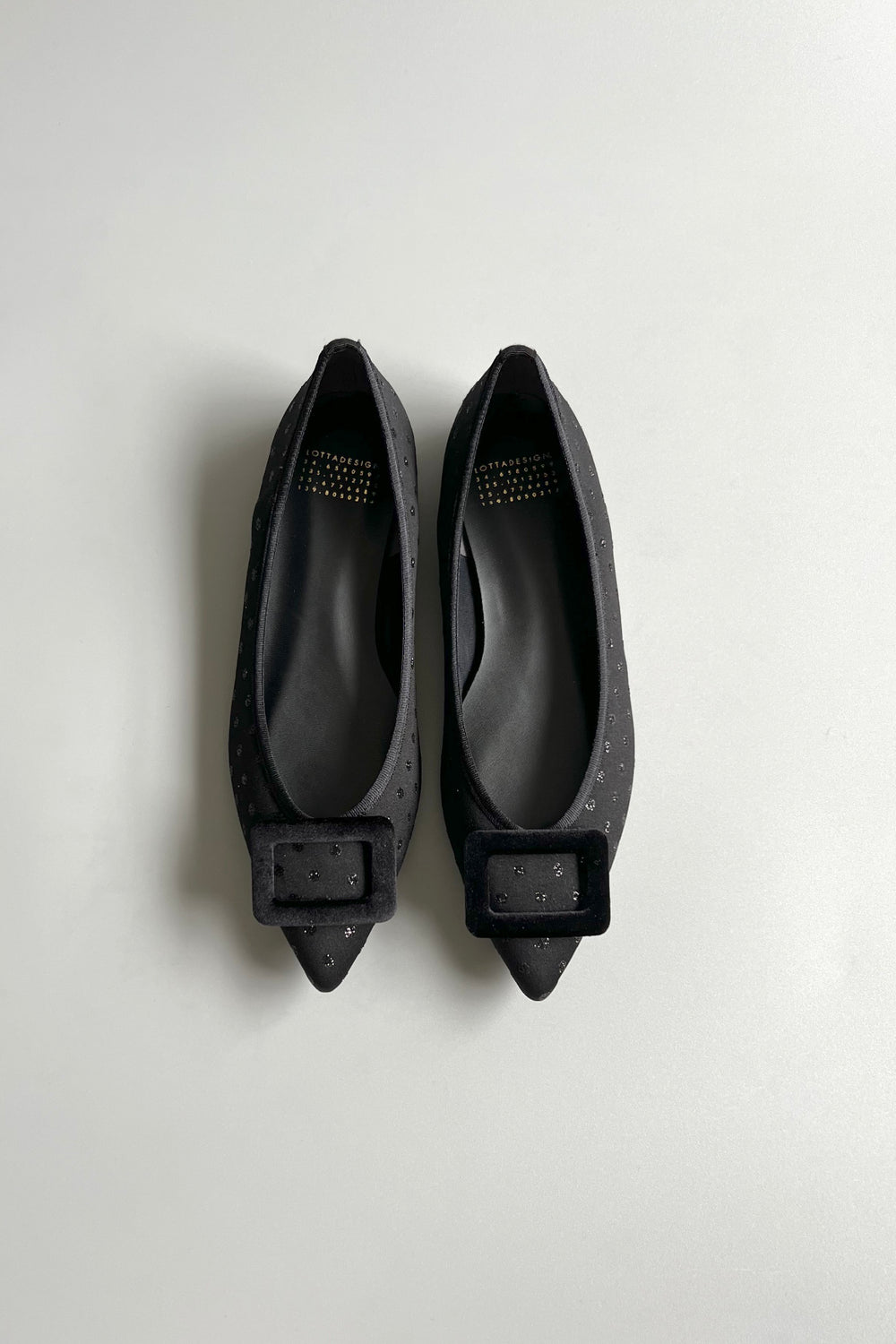 öften ビーズ装飾 ブラック バレエシューズ BALLET SHOES（バレエシューズ） – LOTTADESIGN.