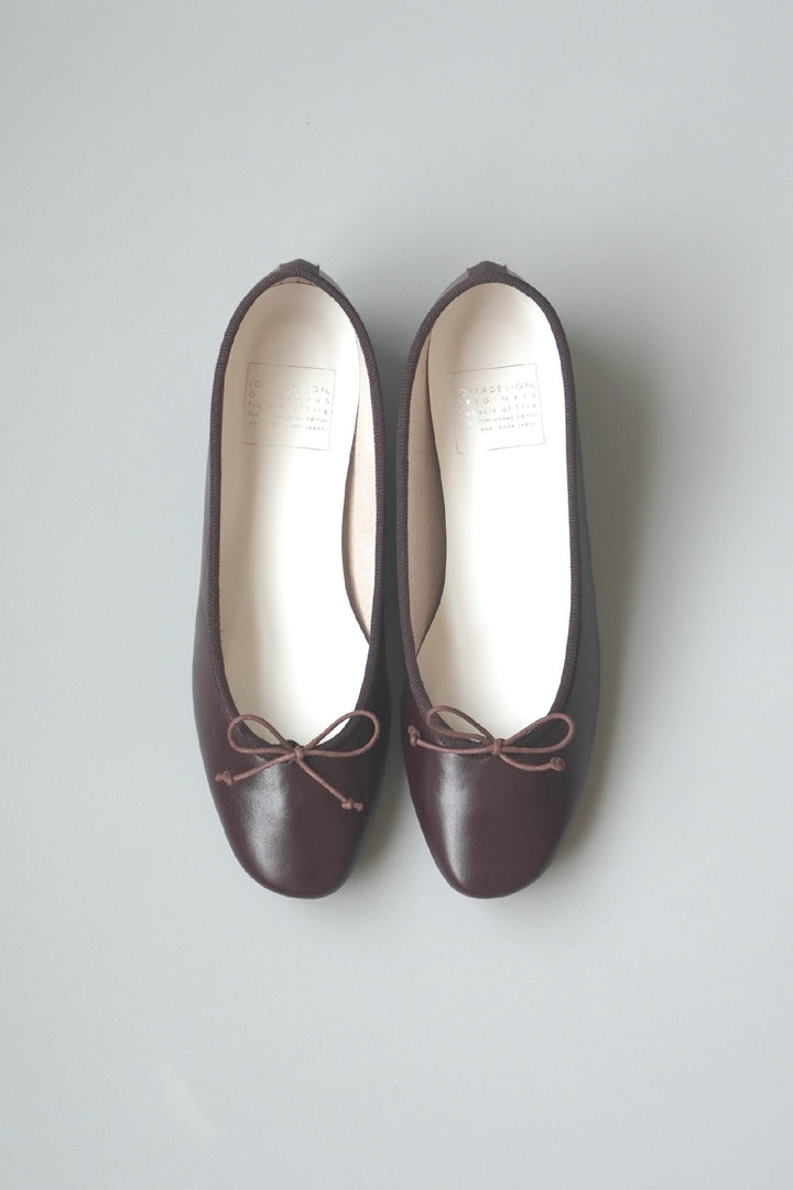 [LOEN] 3cm Drawstring Ballet Flats for All Weather (Made to Order)