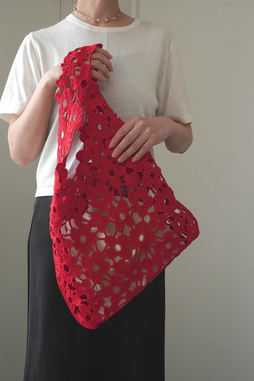 Lacy shoulder bag