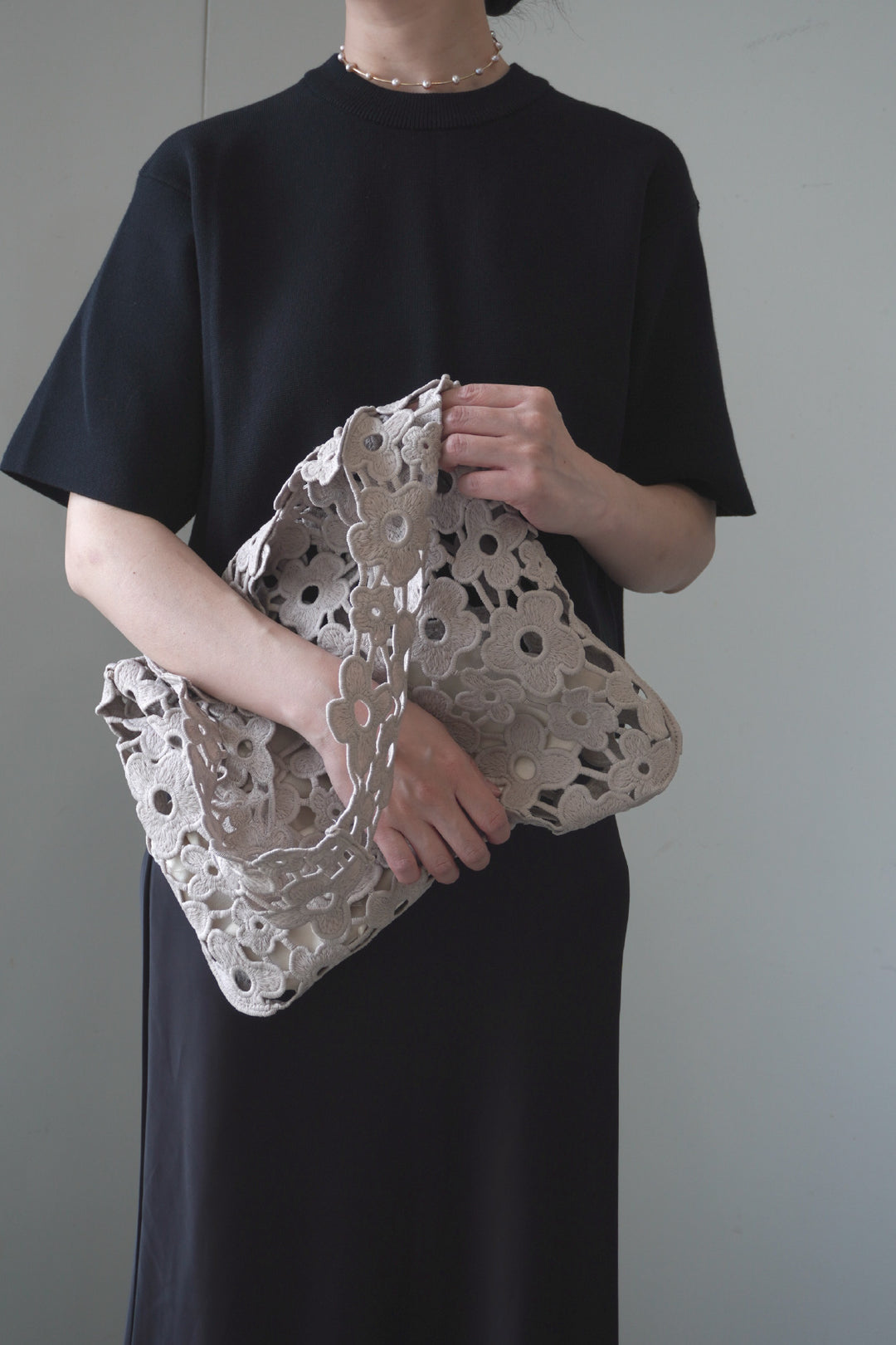 Lacy shoulder bag