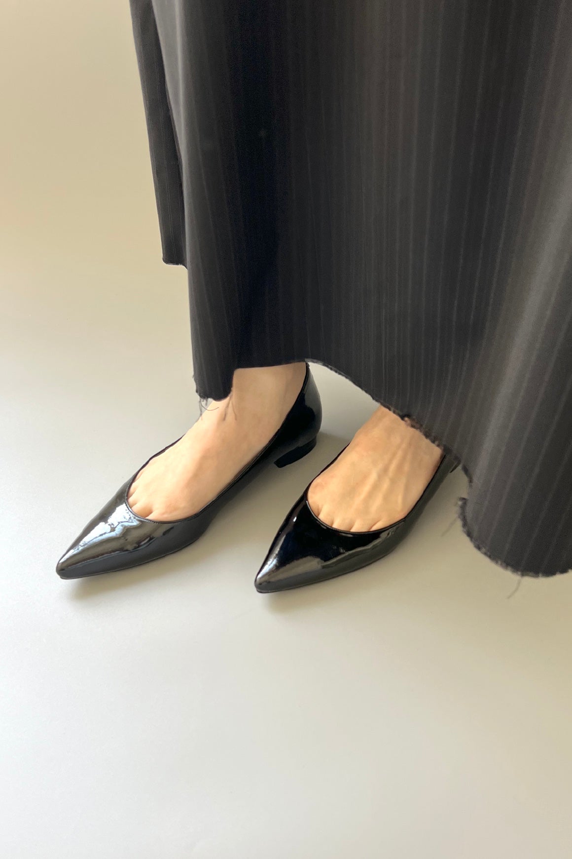 ロッタデザイン フラットパンプス ポインテッドトゥ made in japan