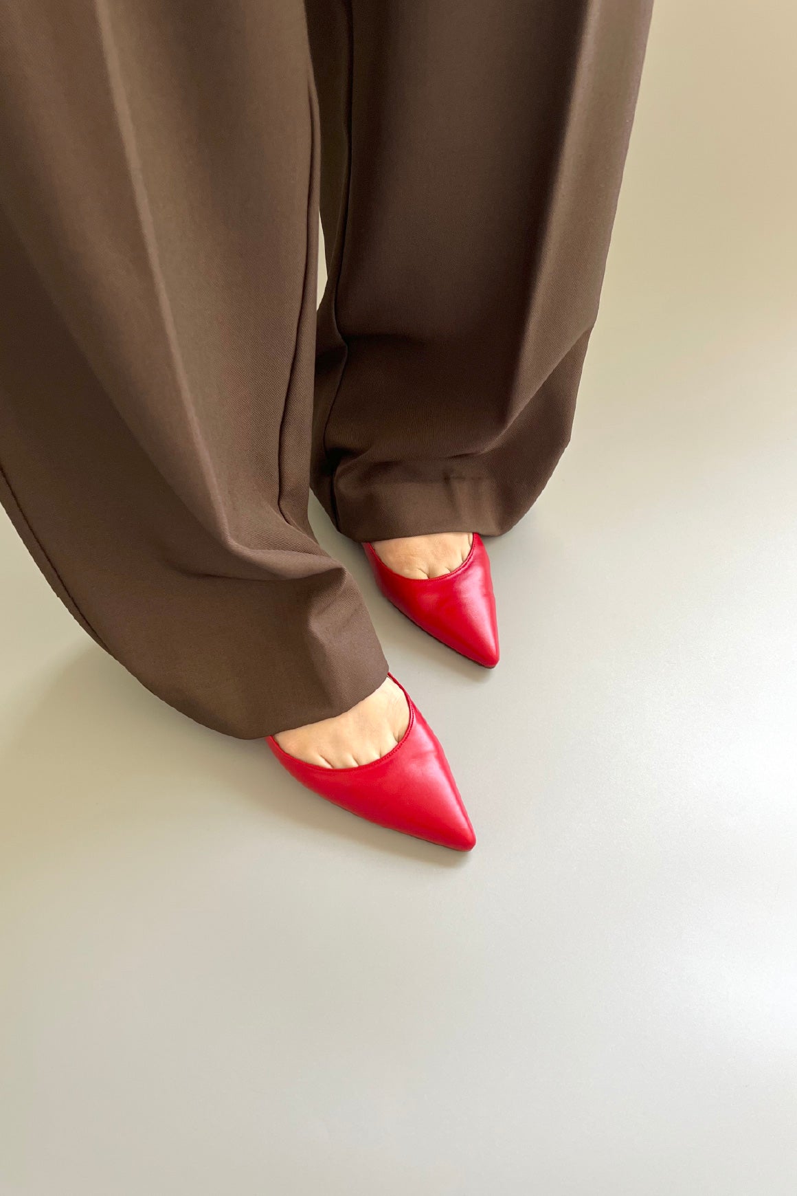 ほぼ新品■repetto【25】MYLEN ポインテッドトゥ フラットパンプス ロッタデザイン フラットパンプス ポインテッドトゥ made in japan