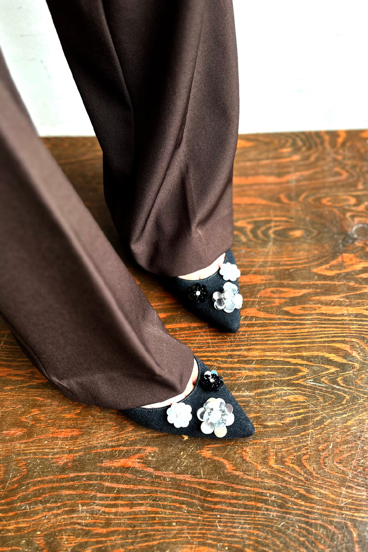 ロッタデザイン フラットパンプス ポインテッドトゥ made in japan