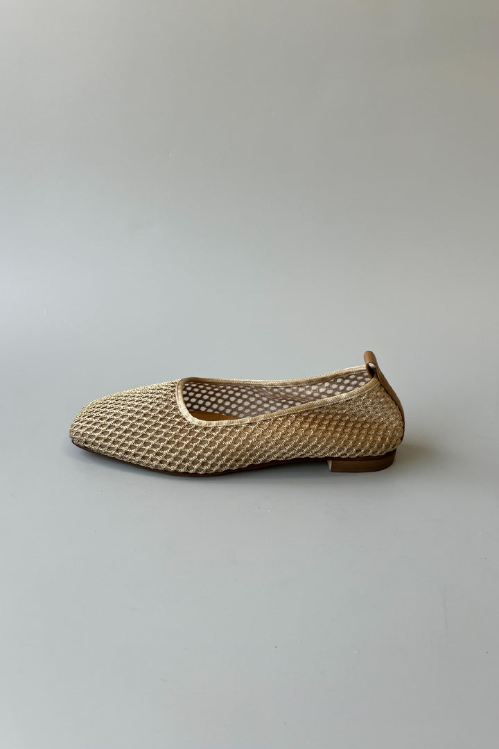 [NUIT] <in stock> Mesh Square Ballet - Black/Beige</in>