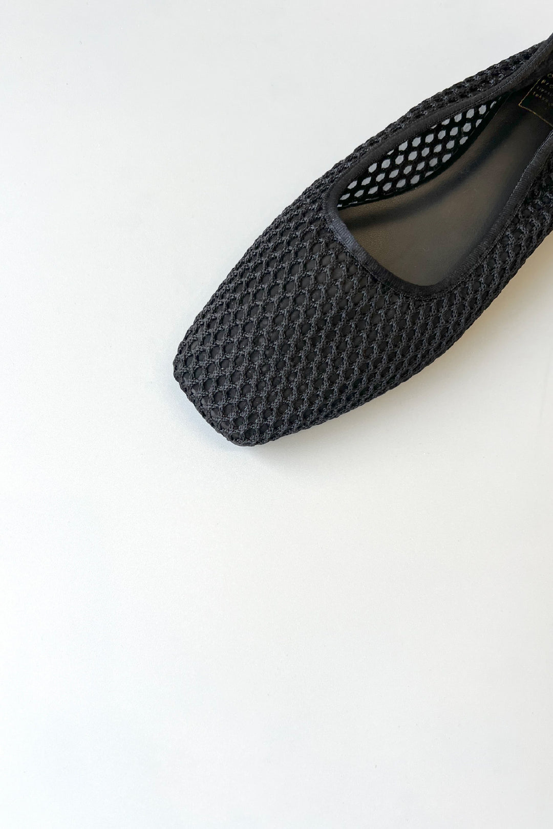 [NUIT] <in stock> Mesh Square Ballet - Black/Beige</in>
