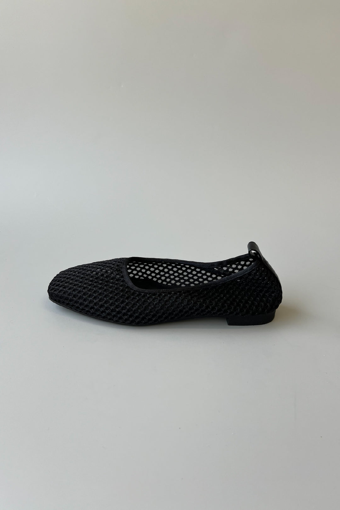 [NUIT] <in stock> Mesh Square Ballet - Black/Beige</in>