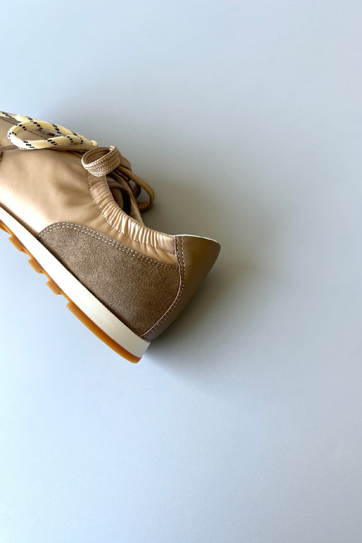 【SNOOK】〈Immediate Delivery〉Soft Double-Lace Sneakers ■Black/Beige