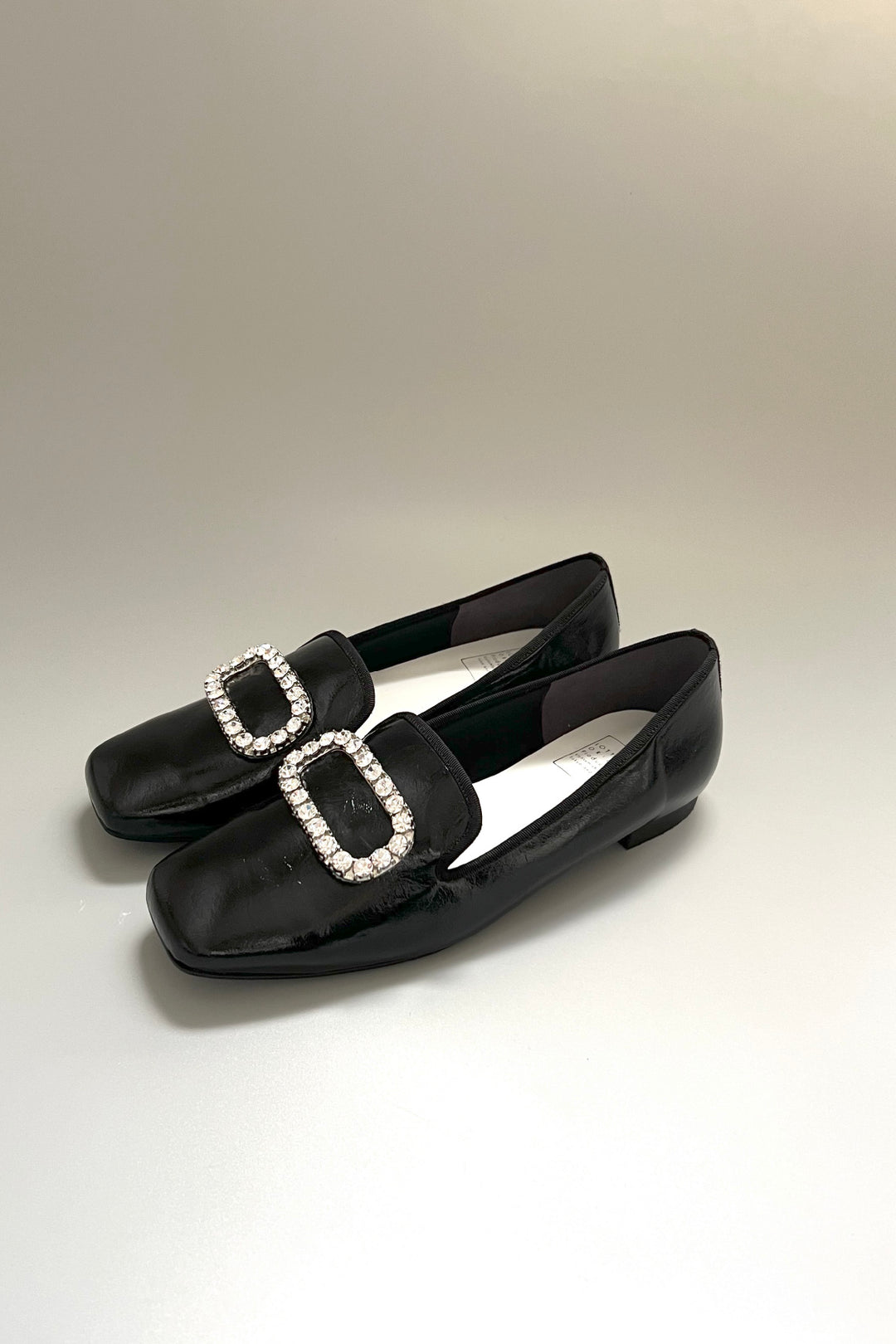 美品　ドゥロワー 黒エナメル　バレエシューズ オペラ オペラビジューバレエ ［OPERA］ LOTTADESIGN.
