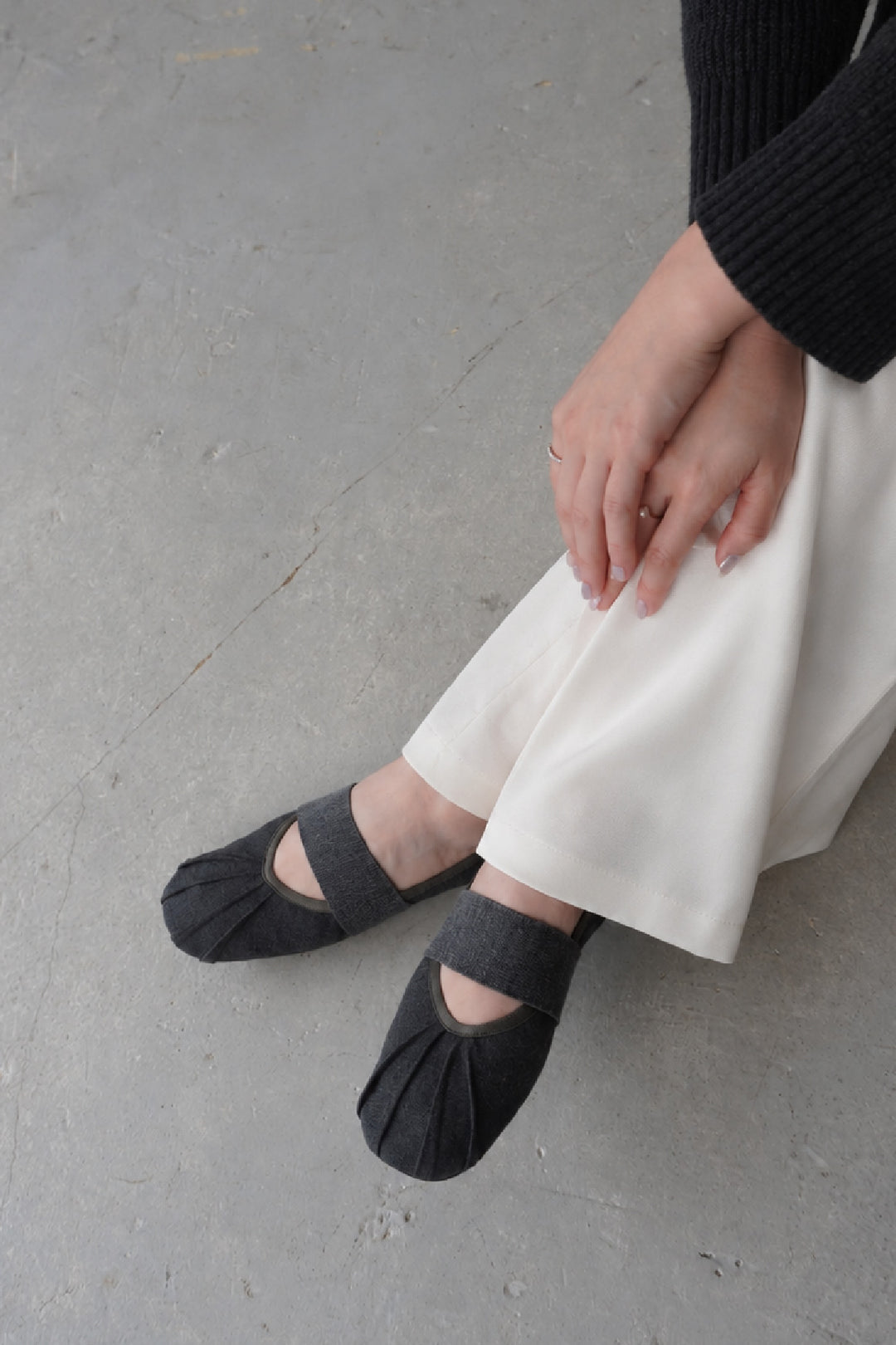【PORTÉ】 Gathered Ballet Flats (Made to Order)