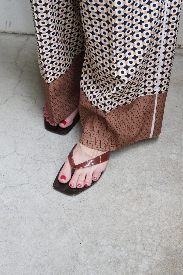 PVC Heel Thong Sandals