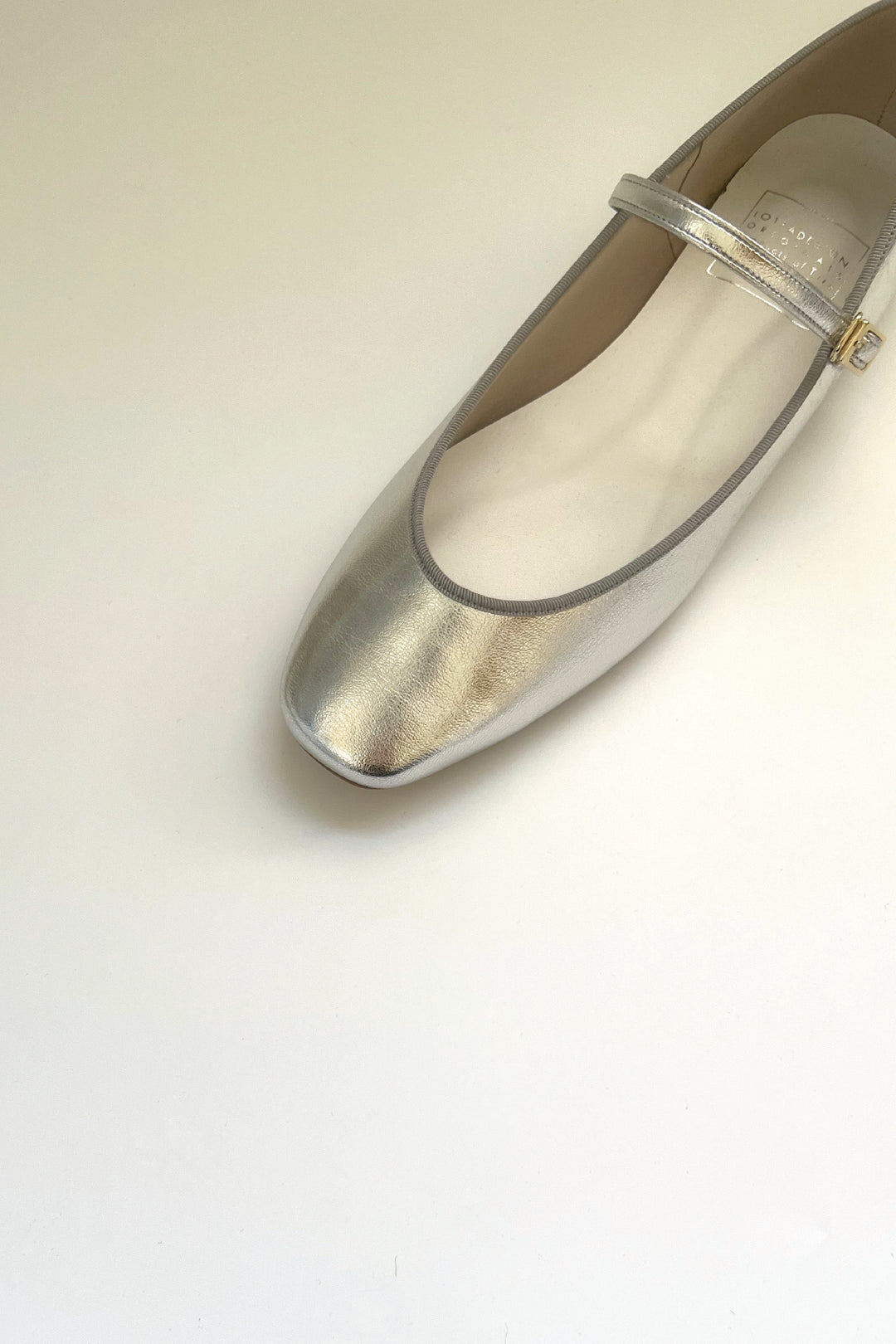 Lotta Design Mary Jane Ballet Square Toe Silver [RENE